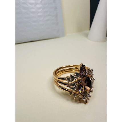 Bomb Party Sz8 Revealed BP Ring Fashion Jewelry RBP Radiant Brown Rose Gold P