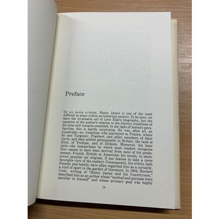 1981 "THE LITERARY CRITICISM OF HENRY JAMES" USA HARDBACK BOOK (P4)