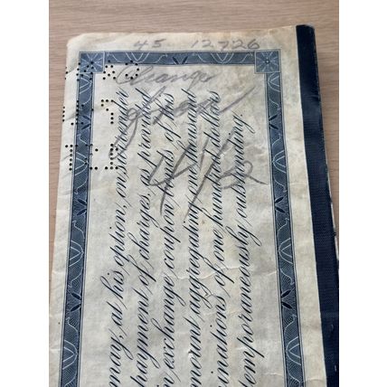 New York Central Railroad Company Mortgage Bond Trustee’s Certificate