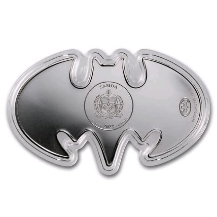 1 Oz Silver Collectible 2024 Samoa Batman Batarang Shaped Coin BU