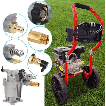 Biswing Pressure Washer Pump, 3/4" Shaft Horizontal Axial Plunger, 3400 PSI Max,
