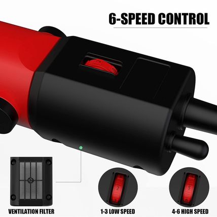 550W Professional Electric Sheep Clipper, 6 Speeds Heavy Duty Dog Shears for Thi