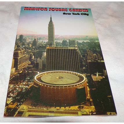MADISON SQUARE GARDEN BIRD'S EYE VIEW ,NEW YORK CITY POST CARD