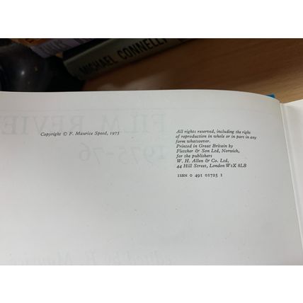 1975 FILM REVIEW 1975-1976 F MAURICE SPEED PHOTO ILLUSTRATED HARDBACK BOOK (P4)