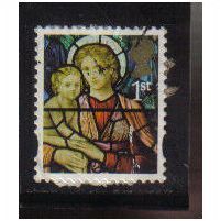 2009 GB 1ST CLASS CHRISTMAS STAINED GLASS F/U