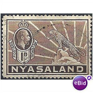 Nyasaland 1934 SG115 1d Brown Fine.Used