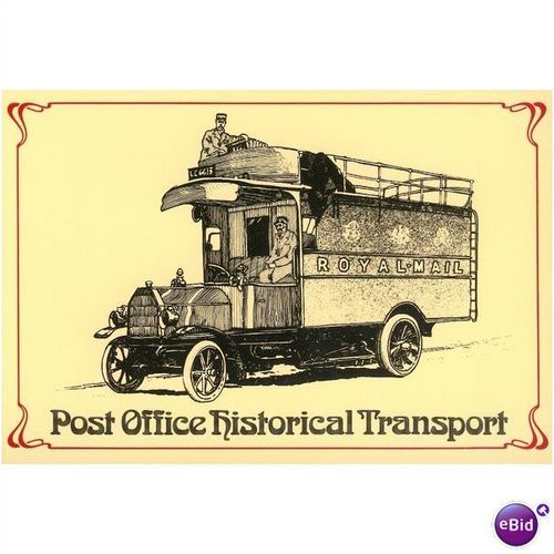 GB Postcard 1982 - Parcel Post Motor Coach + FDI
