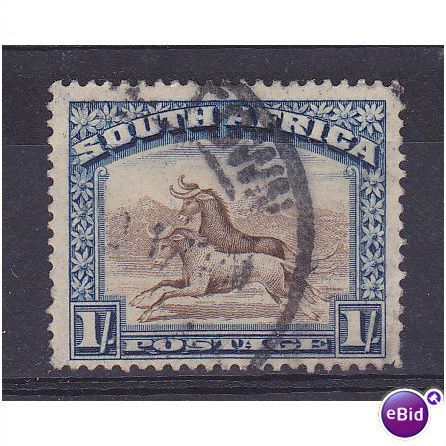 SG36 1s Black&Blue Wildeb.English Inscription.F/U.nb11