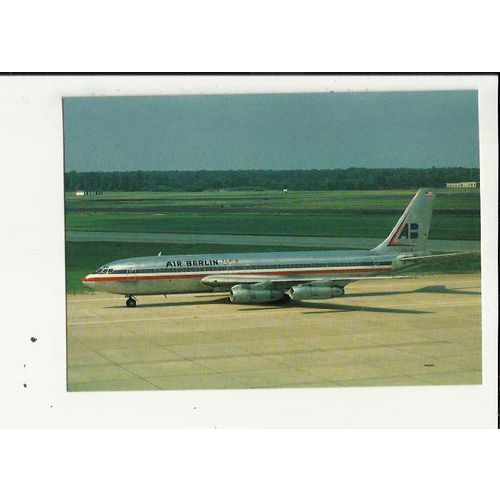 Aviation AIR BERLIN USA BOEING 707-123B Postcard by Airshop (Ka 07 114)