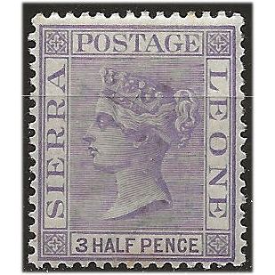 Sierra Leone 1889 SG29 1 1/2d Pale Violet Wmk Crown CA Mounted Mint . ..