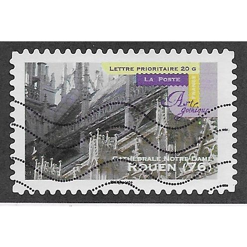 FRA 2011 (58c) 'GOTHIC ART - ROUEN 76' FINE USED (EBID56-596)