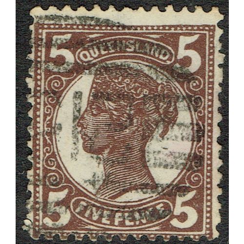 Queensland 1897 5d Purple Brown SG246 GU