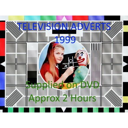 Classic 1999 UK TV Adverts DVD - RETRO NOSTALGIA VINTAGE