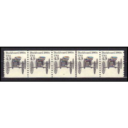2124 4.9c Buckboard Very Fine MNH Dry Gum PNC 4/5 X0257