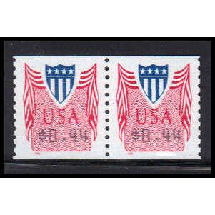 CVP33 44c Shield Very Fine MNH Pair PA5078