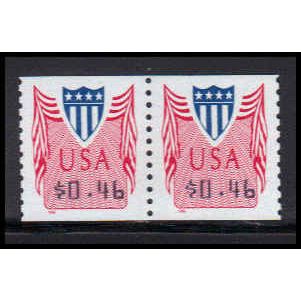 CVP33 46c Shield Very Fine MNH Pair PA5080