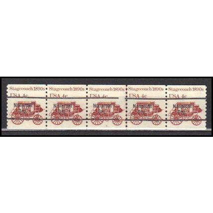 1898Ab 4c Stagecoach Very Fine MNH Dry Gum PNC 6/5 Line Gap AA0083