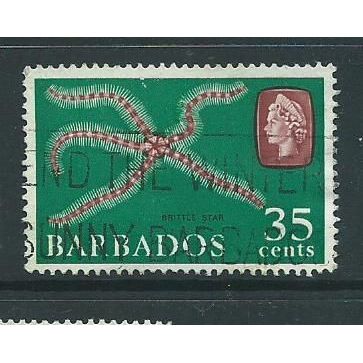 barbados stamps sg332 sg 332 marine life used