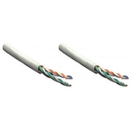 250 ft. Gray Intellinet Cat5e Bulk Cable - Stranded, 24 AWG, UTP, CM Rated, Easy