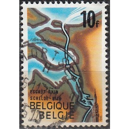 Belgique 1975 Michel 1832 O Cote (2008) 0.35 € Ouverture liaison Escaut-Rhin