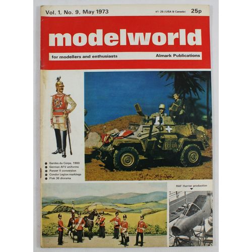 Modelworld (1972) Vol.1 # 9 - May 1973, Panzer, Gardes du Corps, Flak 36