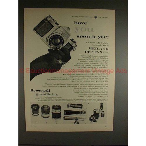 1960 Heiland Pentax H-2 Camera Ad - Have You Seen it?!