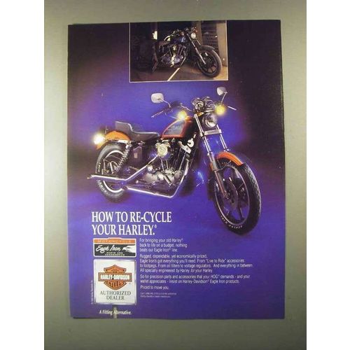 1993 Harley-Davidson Eagle Iron Parts Ad - Re-Cycle