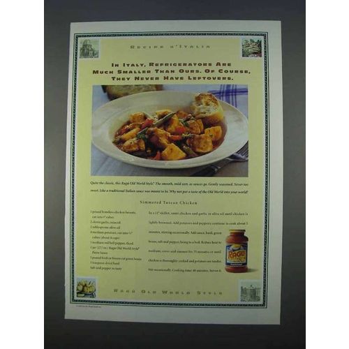 1996 Ragu Old World Style Traditional Sauce Ad