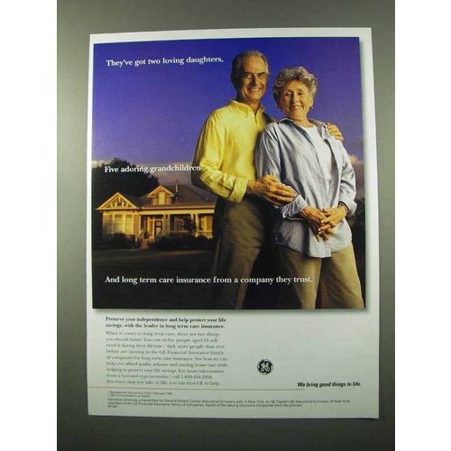 1997 GE Long Term Care Insurance Ad - Two Daughters
