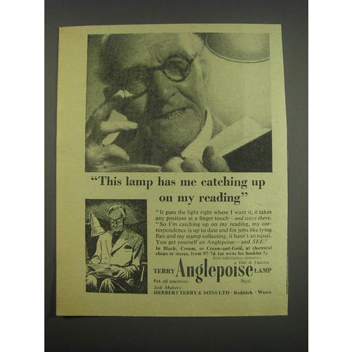 1957 Terry Anglepoise lamp Ad - This lamp has me catching up on my reading