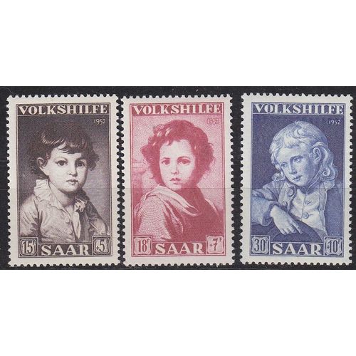 GERMANY Saar [1952] MiNr 0338-40 ( */mh )