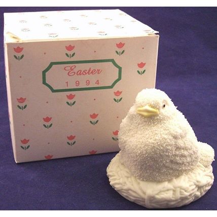 Department 56 Easter 1994 Hand Painted Bisque Porcelain Chick Figurine