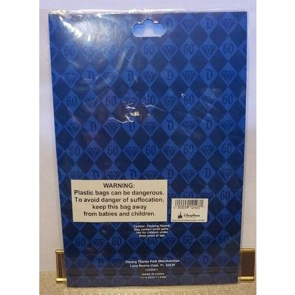 DISNEYLAND 60TH ANNIVERSARY DIAMOND CELEBRATION CASTLE WINDOW STICKER~NEW~