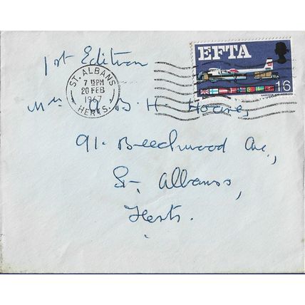 GB 1967 EFTA 1s6d FDC St Albans pm