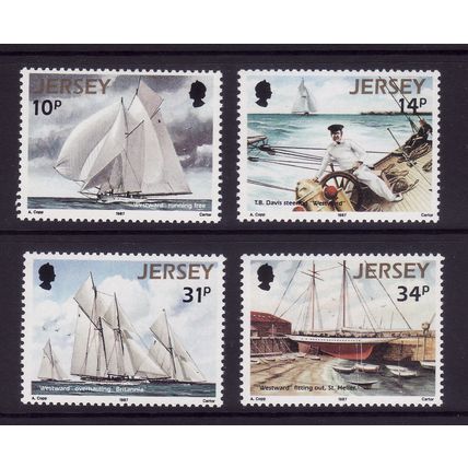 JERSEY 1987 RACING SCHOONERS SET 4 VALS U/M MINT
