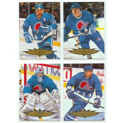 Lot of 18x Quebec Nordiques Hockey Cards