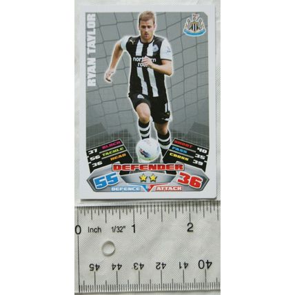 2011/12 Topps Match Attax Trading Card - Ryan Taylor, Newcastle United