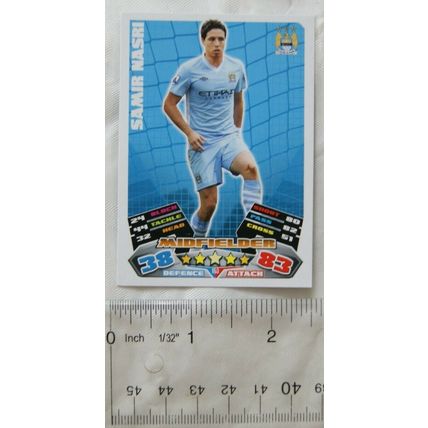 2011/12 Topps Match Attax Trading Card - Samir Nasri, Manchester City