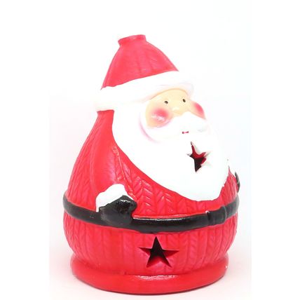 Christmas Santa LED Ceramic Ornament 12 CM