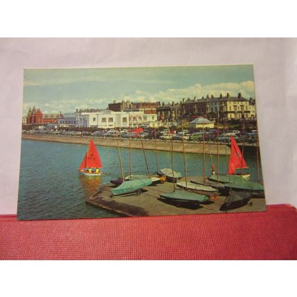 THE FLORAL HALL & MARINE LAKE, SOUTHPORT, LANCASHIRE unused postcard 1970 =