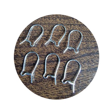 Sterling Silver 16mm Kidney Earing Finding 925 0.51mm Wire Craft Jewellery C33