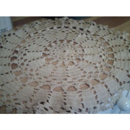 Doily crochet lace round large