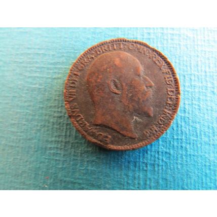 1909 EDWARD VII FARTHING FREE POST (uebid)