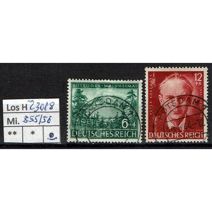 Los H23018: Deutsches Reich Mi. 855/56, gest.