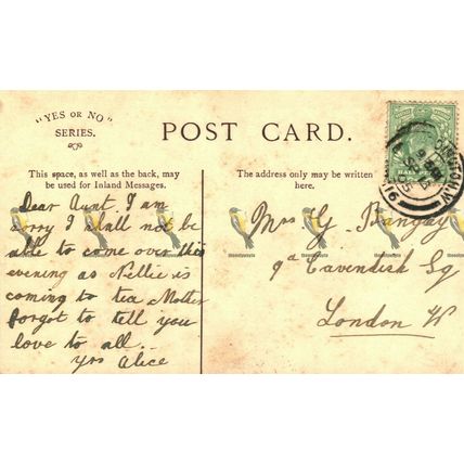 Aberystwyth Castle, Wales, Yes No Series, Postcard, 1905