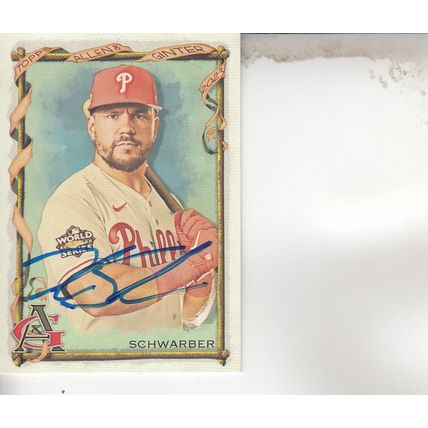 KYLE SCHWARBER 2023 AUTOGRAPHED PHILADELPHIA PHILLIES ALL-STAR WORLD CHAMPION