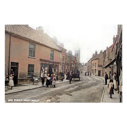 ptc5337 - Yorks - Early view, Shops along Aire Street, Knottingley - print 6x4