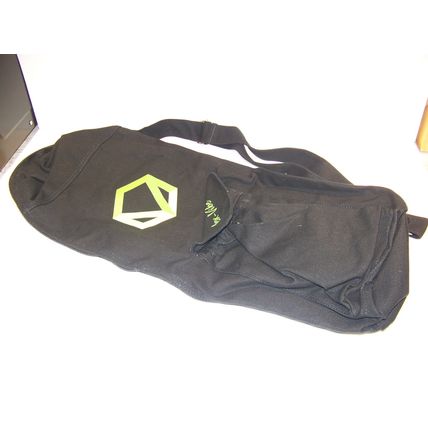 HEX VIBE YOGA MAT BAG NEW DOUBLE POCKET BLACK LIME GREEN