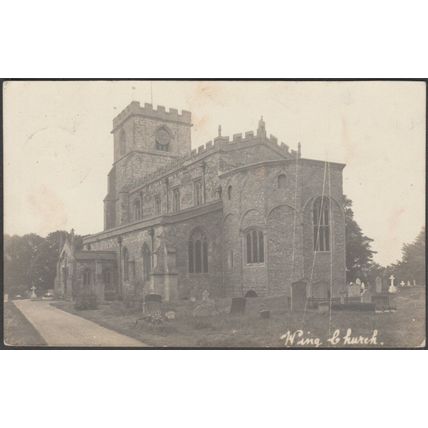 Wing Church, Buckinghamshire, 1913 - PJ Baker RP Postcard