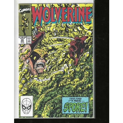 Wolverine, #22, Marvel Comic, 1990, Mid Grade